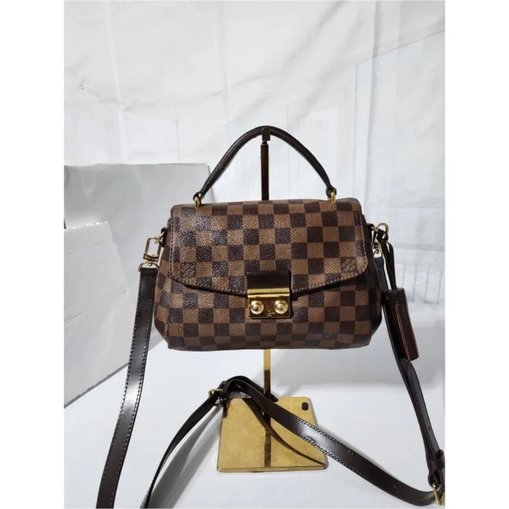 Authentic Louis Vuitton Croisette Damier Ebene Crossbody/ Satchel Bag